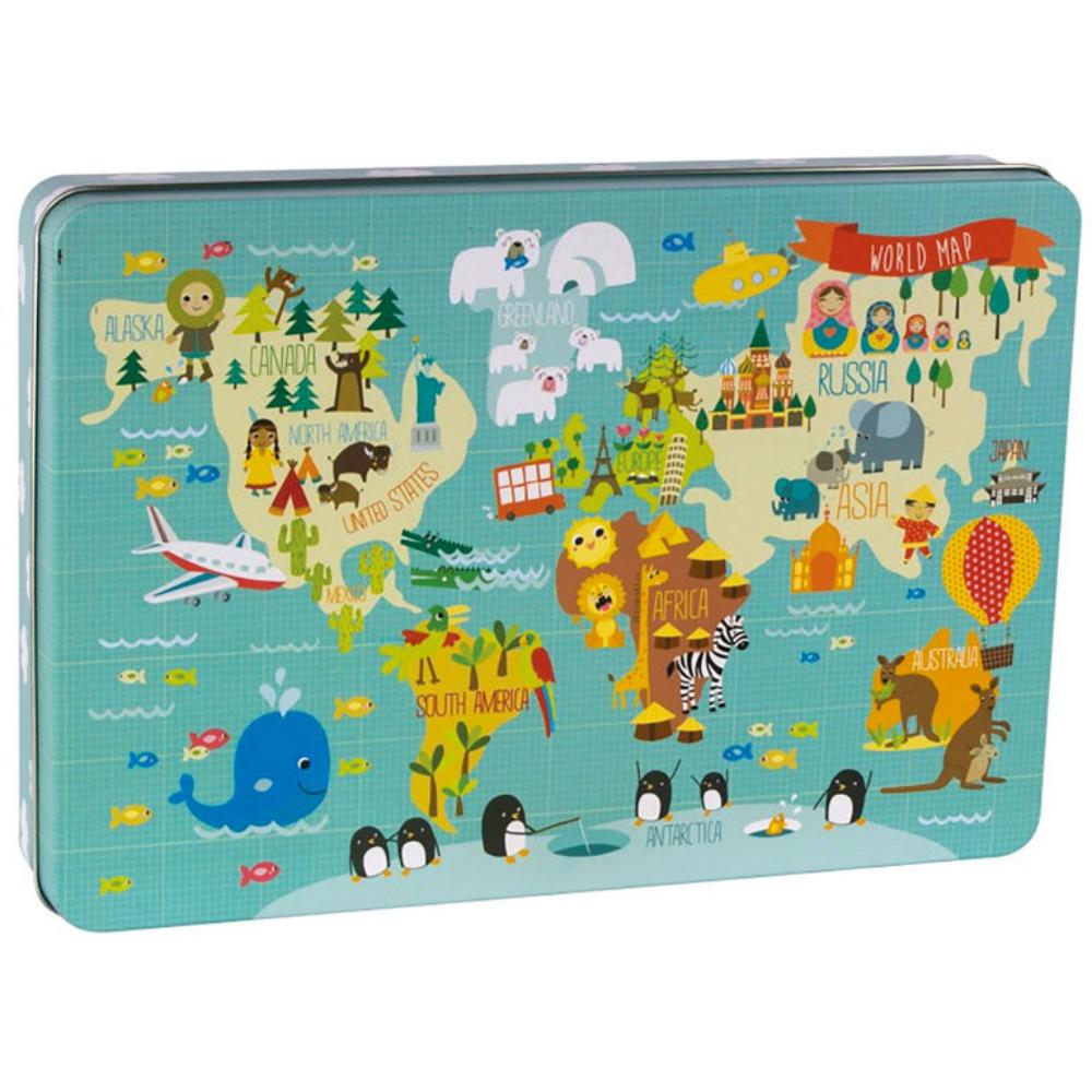 JUEGO APLI PUZZLE MAPAMUNDI 24 PIEZAS DISEÑO