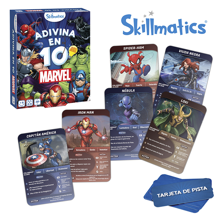 JUEGO DE CARTAAS LUDILO ADIVINA EN 10 MARVEL