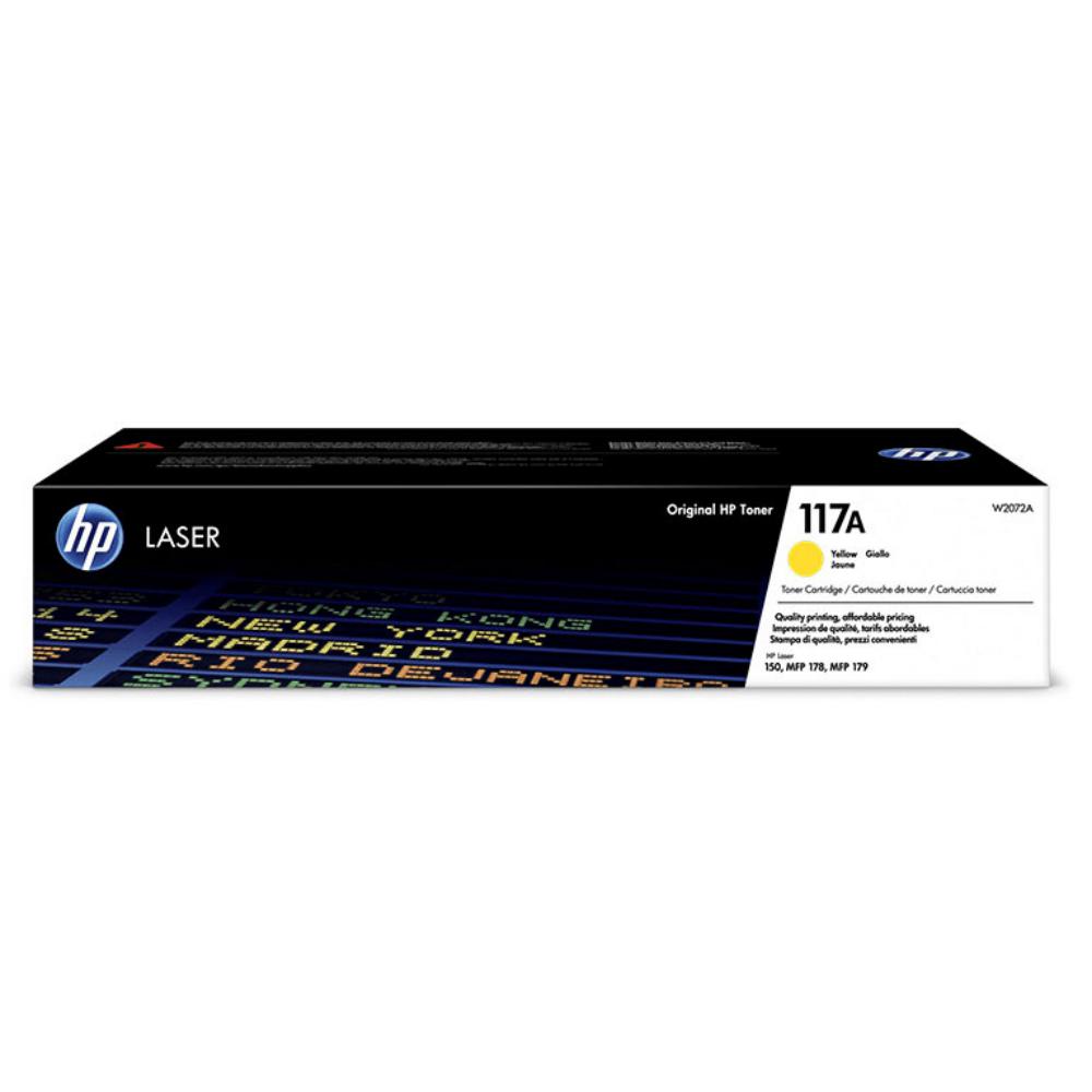 HP CARTUCHO DE TONER ORIGINAL LASER 150A/178/179FNW  117A AMARILLO (W2072A)