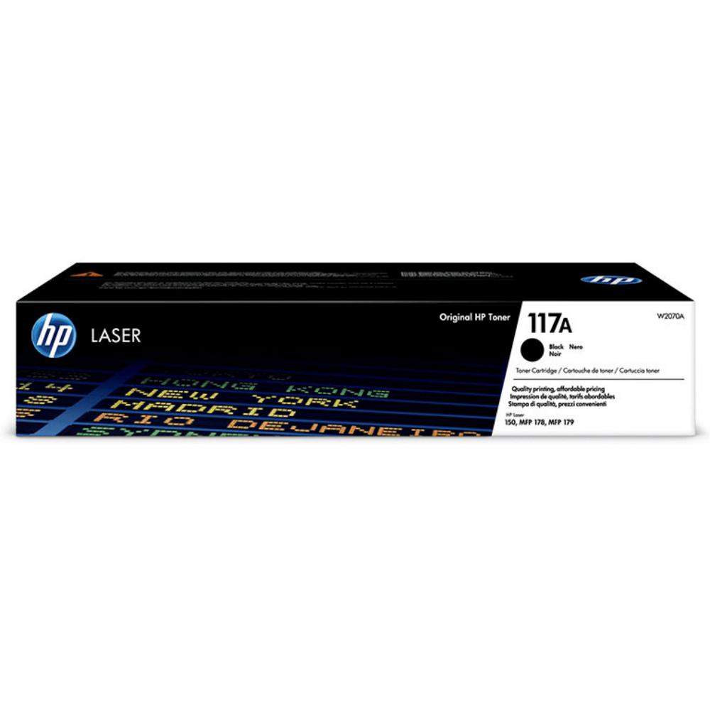 HP CARTUCHO DE TONER ORIGINAL LASER LASER 150A/178/179FNW 117A NEGRO (W2070A)