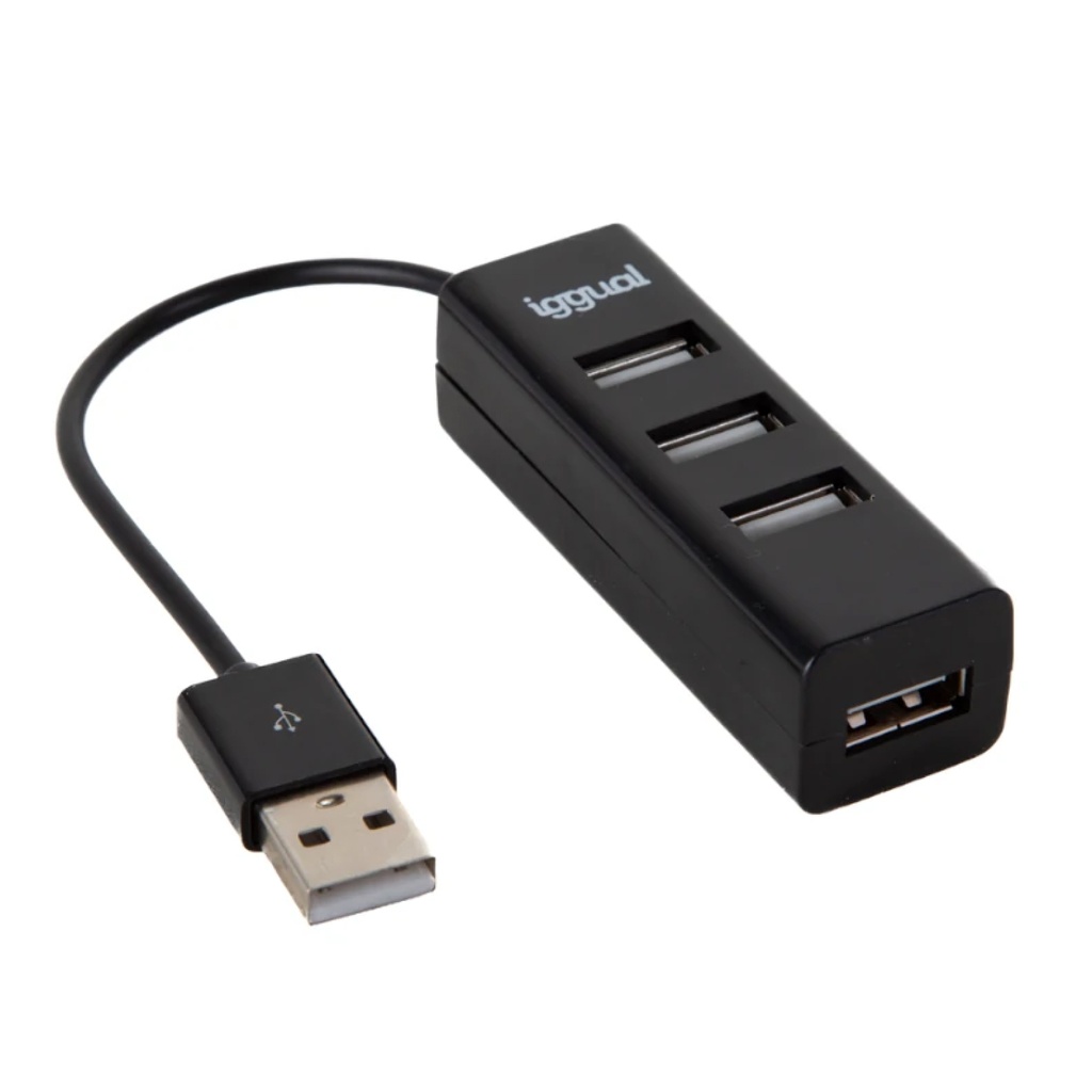 HUB USB IGGUAL 2.0 X 4 PUERTOS HUB-A-4P