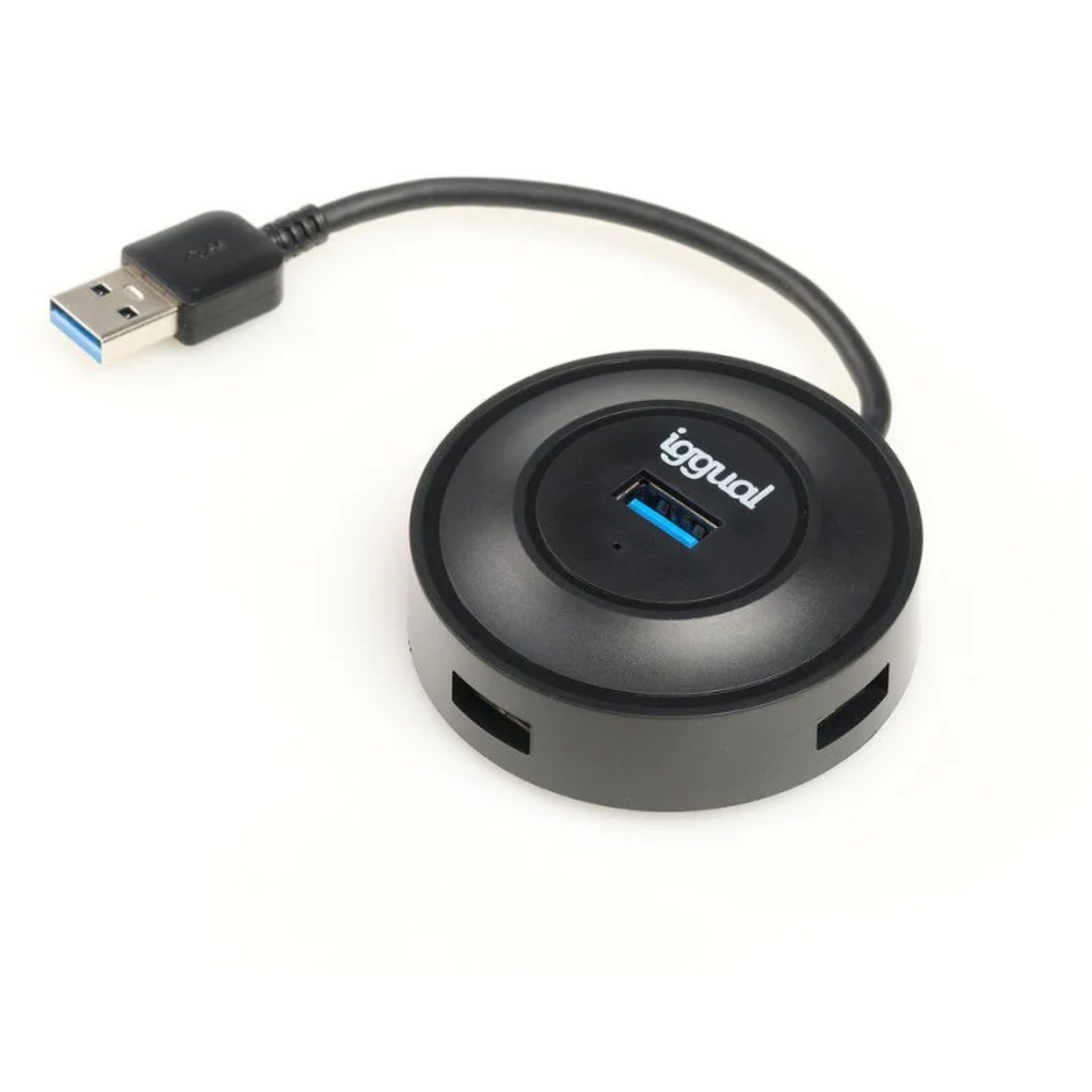 HUB IGGUAL USB 4 PUERTOS USB 