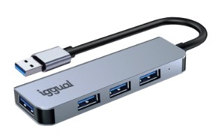 HUB IGGUAL USB-A 3,0X4 PUERTOS USB