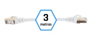 IGGUAL LATIGUILLO CAT7 SFTP LSZH 3 METROS BLANCO