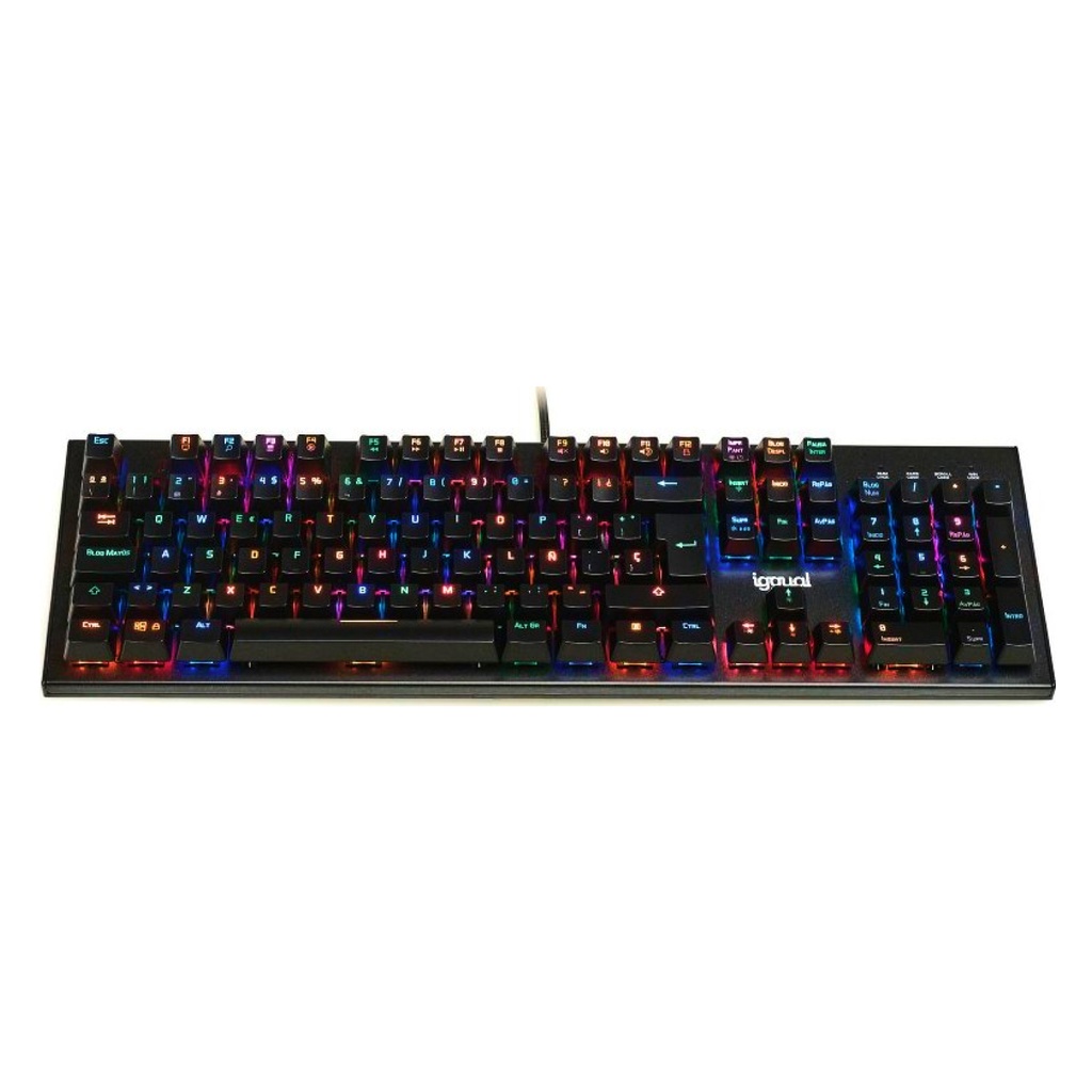 TECLADO GAMING IGGUAL TKL MECÁNICO ONYX RGB NEGRO