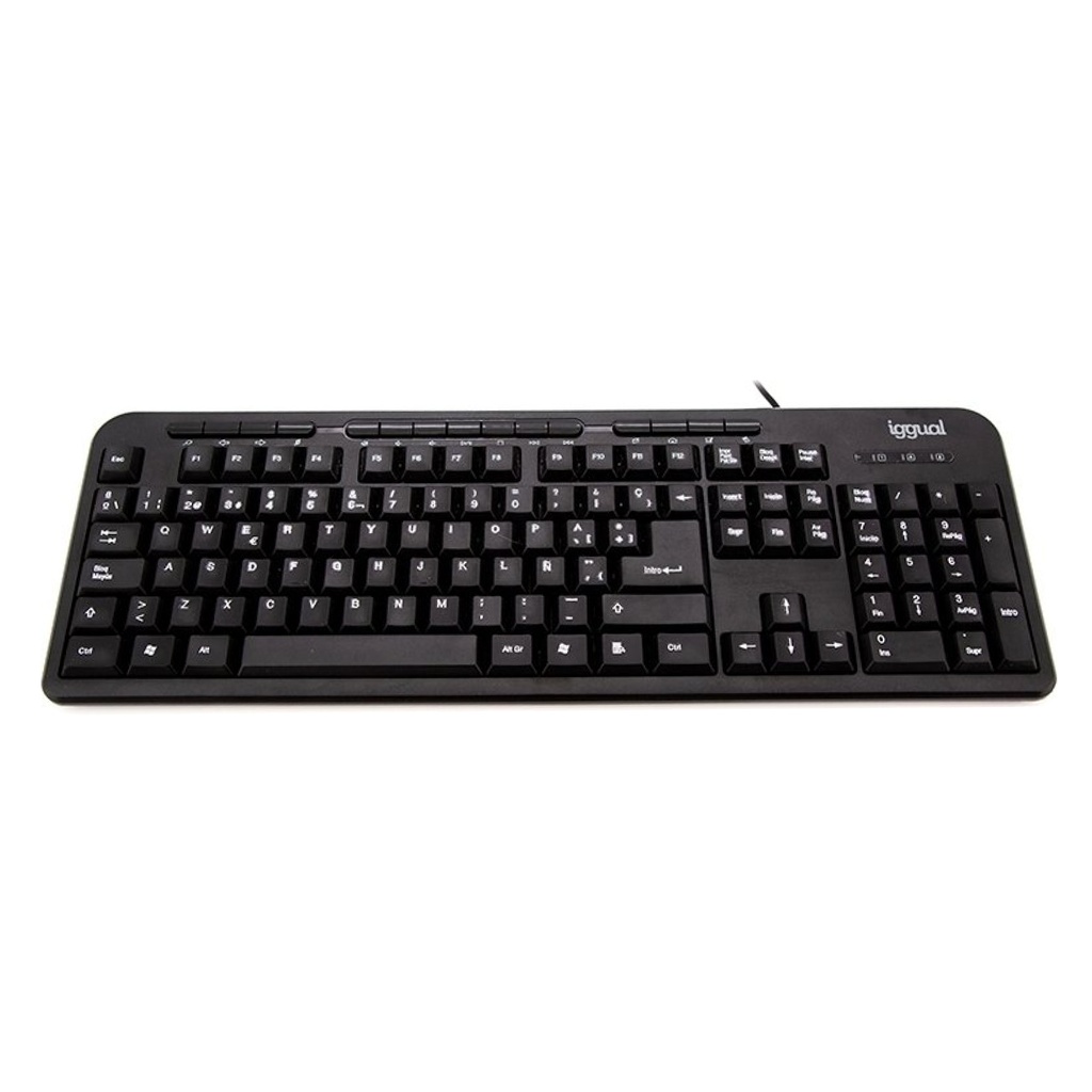 TECLADO MULTIMEDIA IGGUAL CK-BASIC-120T NEGRO