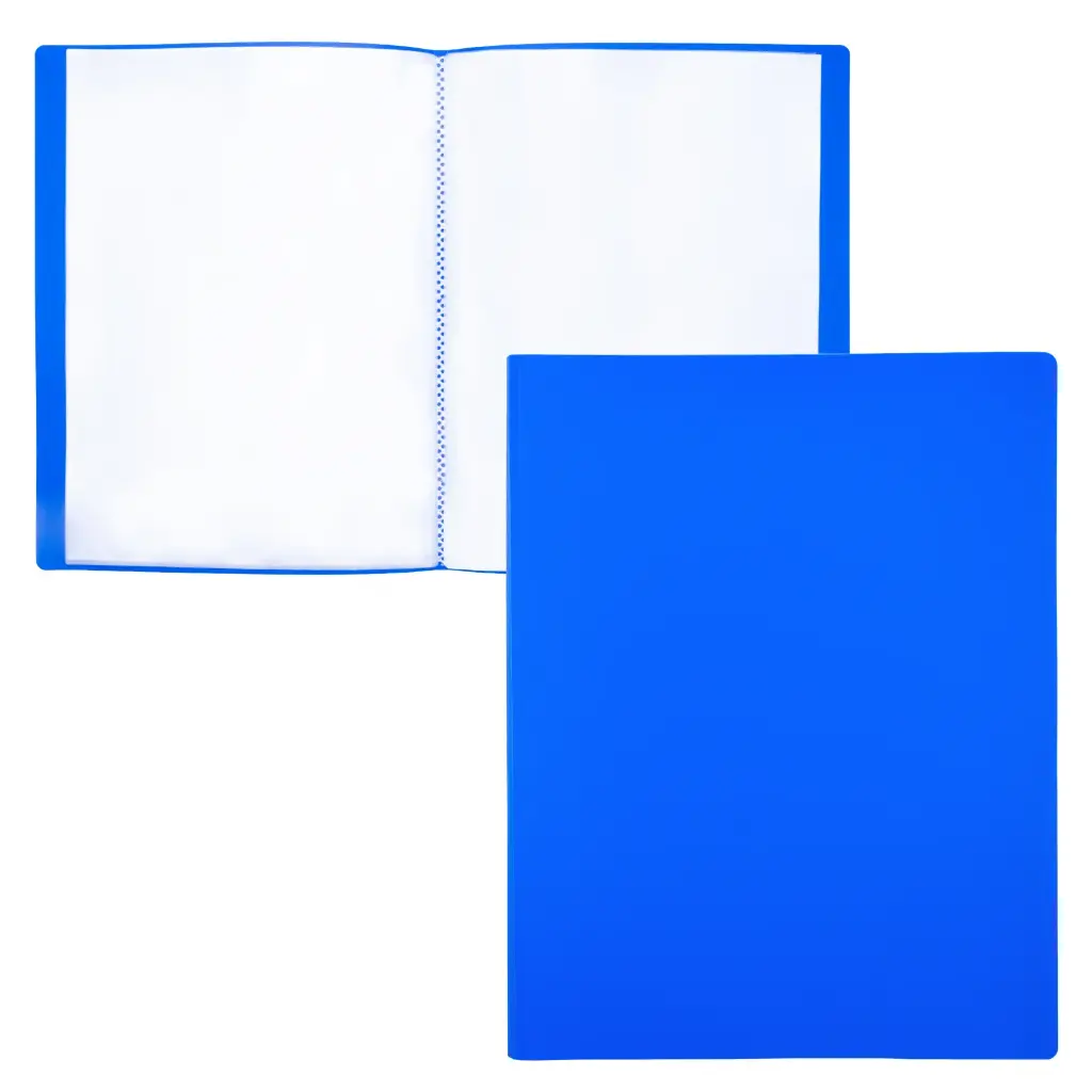 CARPETA DE FUNDAS RAYLU PAPER PREMIUM A4 40 FUNDAS AZUL