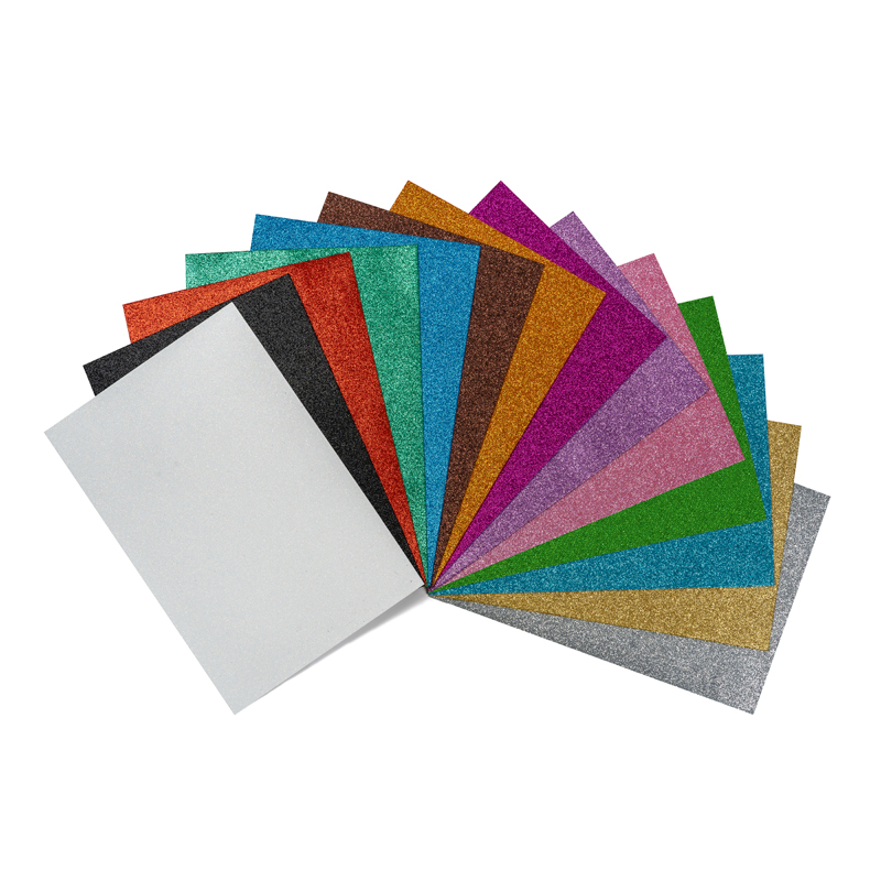 LAMINA GOMA EVA PURPURINA 400×600×2MM 5 COLORES