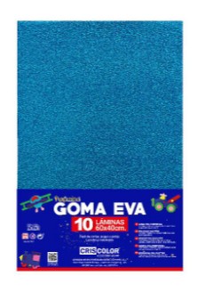 LAMINA EVA PURPURINA AZUL 40X60