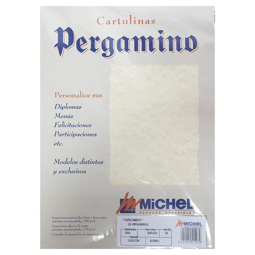 PAPEL PERGAMINO DIN A4 TROQUELADO 150 g/m² – COLOR PARCHMENT TOPACIO – PACK 25 HOJAS