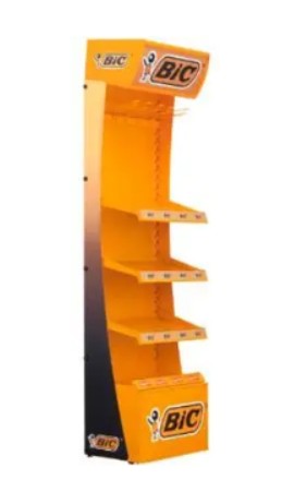 EXPOSITOR MOBILIARIO SHOP IN SHOP BIC CON MATERIALES