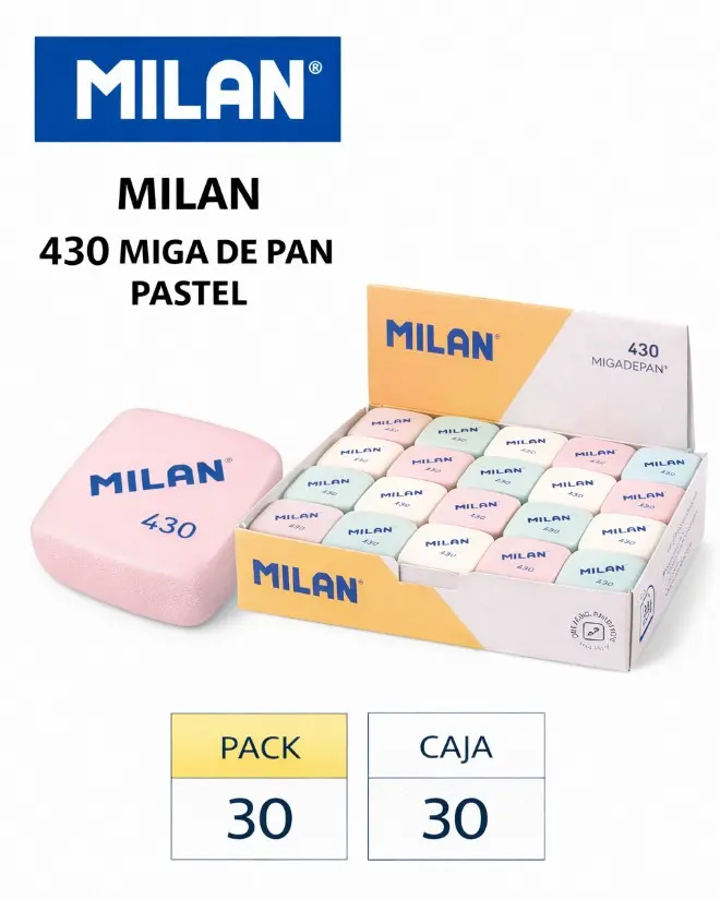 GOMAS MILAN 430 MIGA DE PAN CUADRADAS