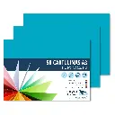 CARTULINAS A3 AZUL TURQUESA RAYLU 180G 50 HOJAS