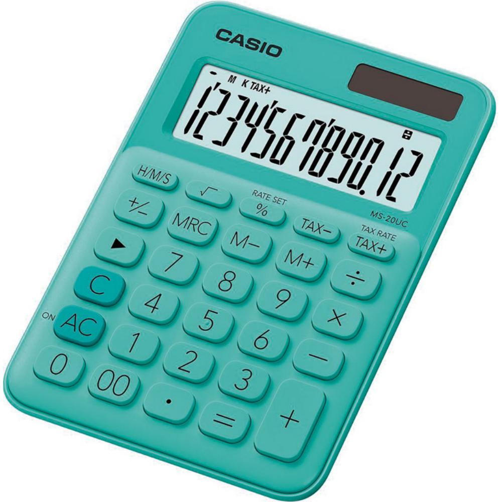 CALCULADORA CASIO MS-20UC VERDE