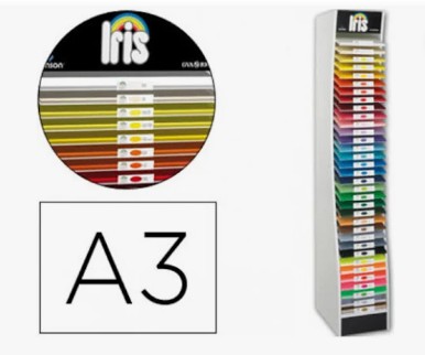 EXPOSITOR CARTULINA GUARRO IRIS DIN A3 42 ESTANTES