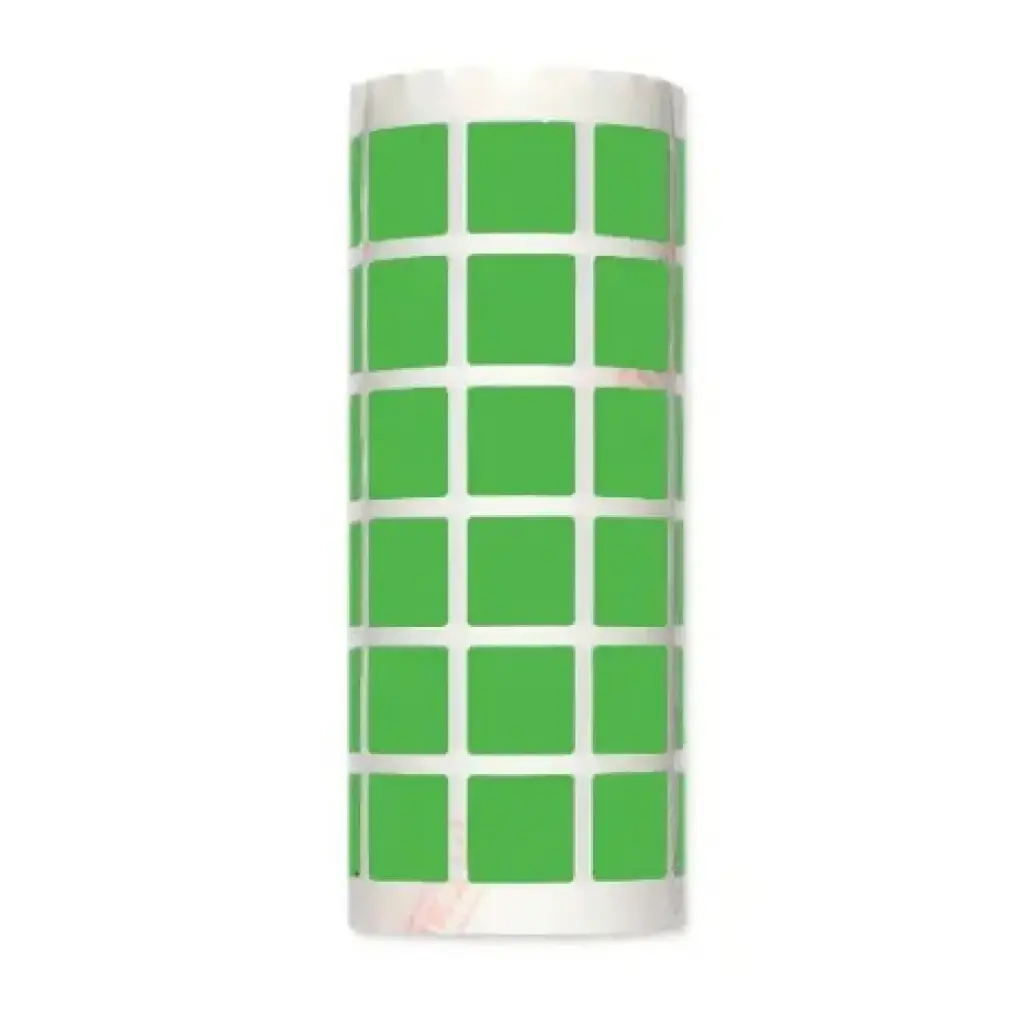 GOMETS APLI CUADRADOS COLOR VERDE 20 × 20 MM