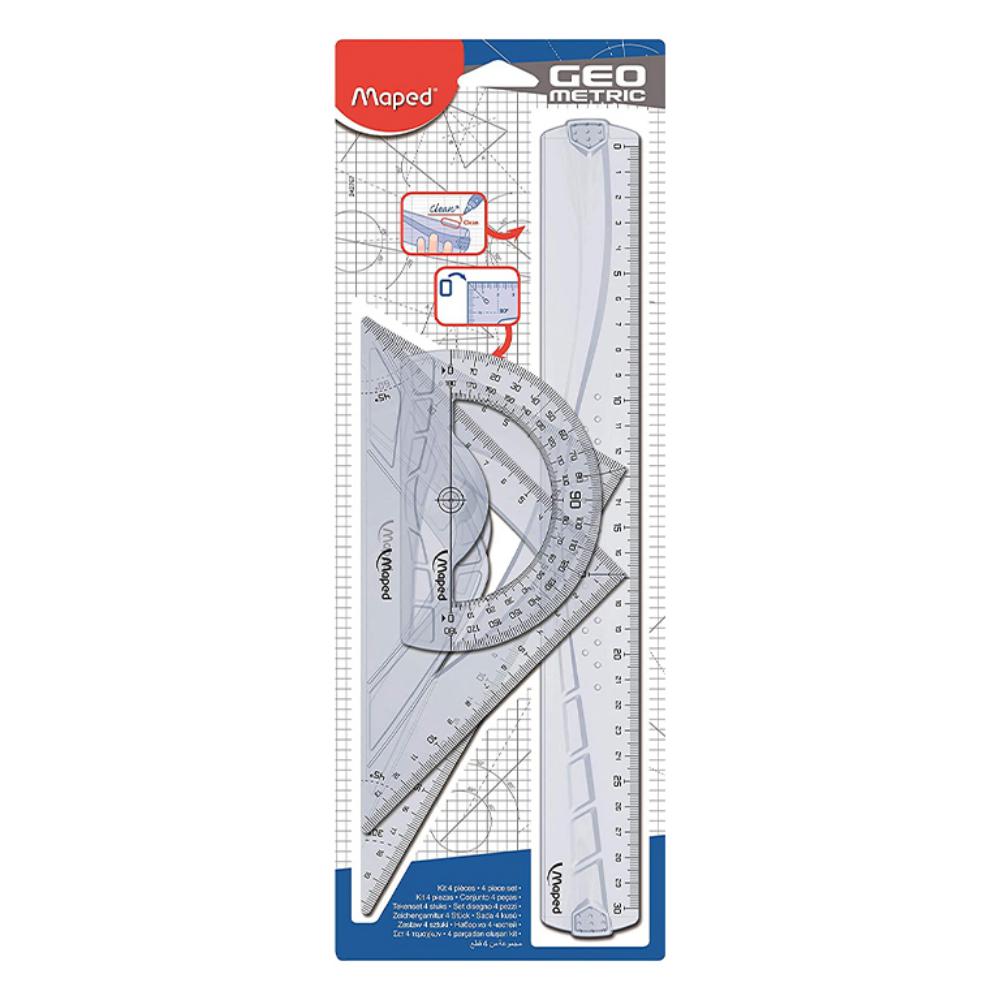 MAPED KIT GEOMÉTRICO 4 PIEZAS