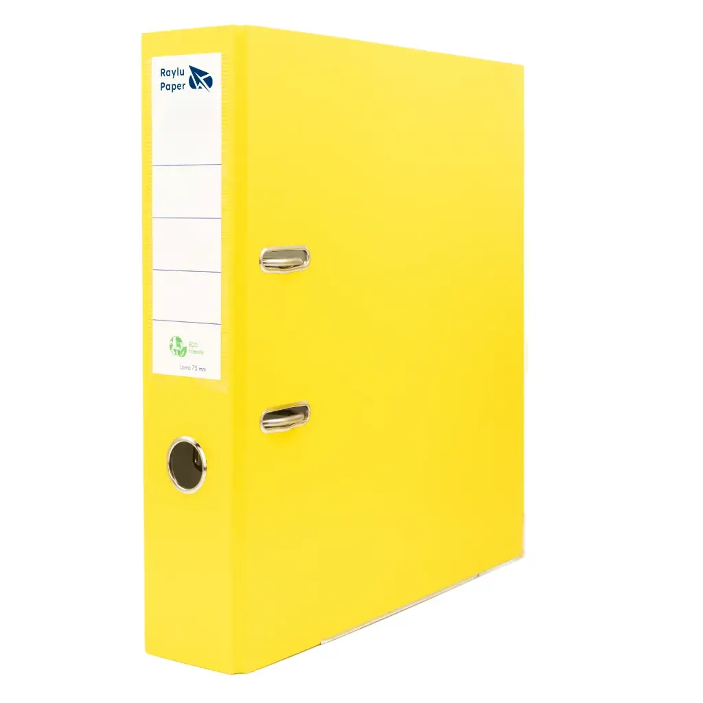 ARCHIVADOR RADO RAYLU A4 LOMO ANCHO 75MM AMARILLO
