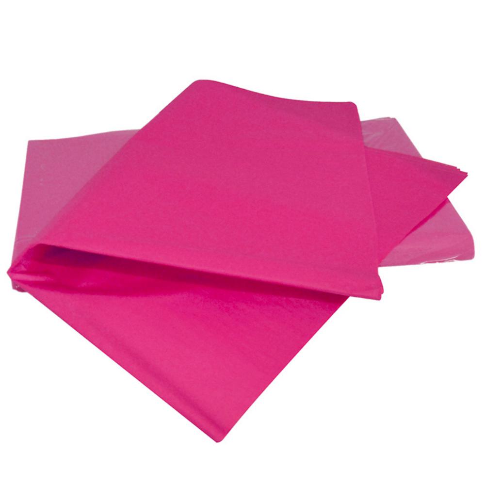 PAPEL SEDA RESMA 520H 50×75CM 18 G FUCSIA MANO 25 HOJAS