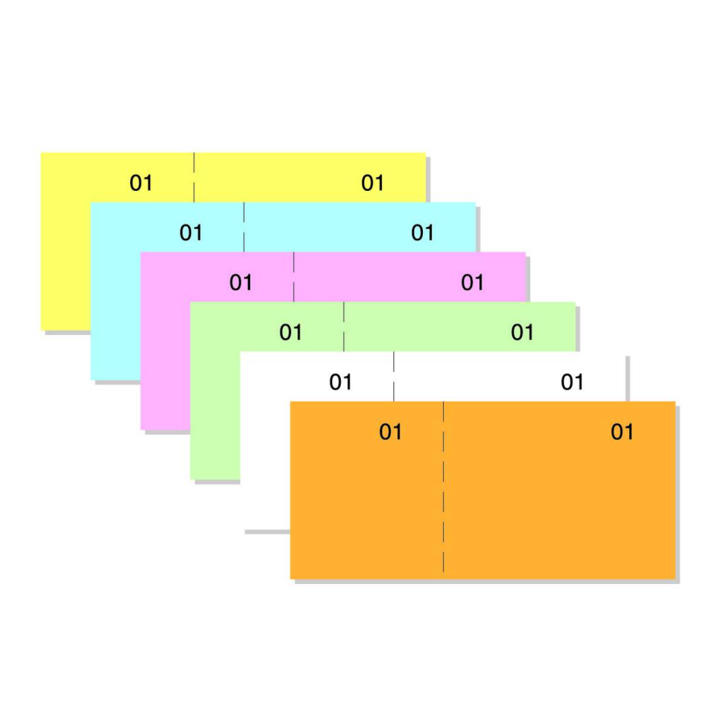 TALONARIO DE CAJA LOAN 11X5CM NUMERADO COLOR AMARILLO