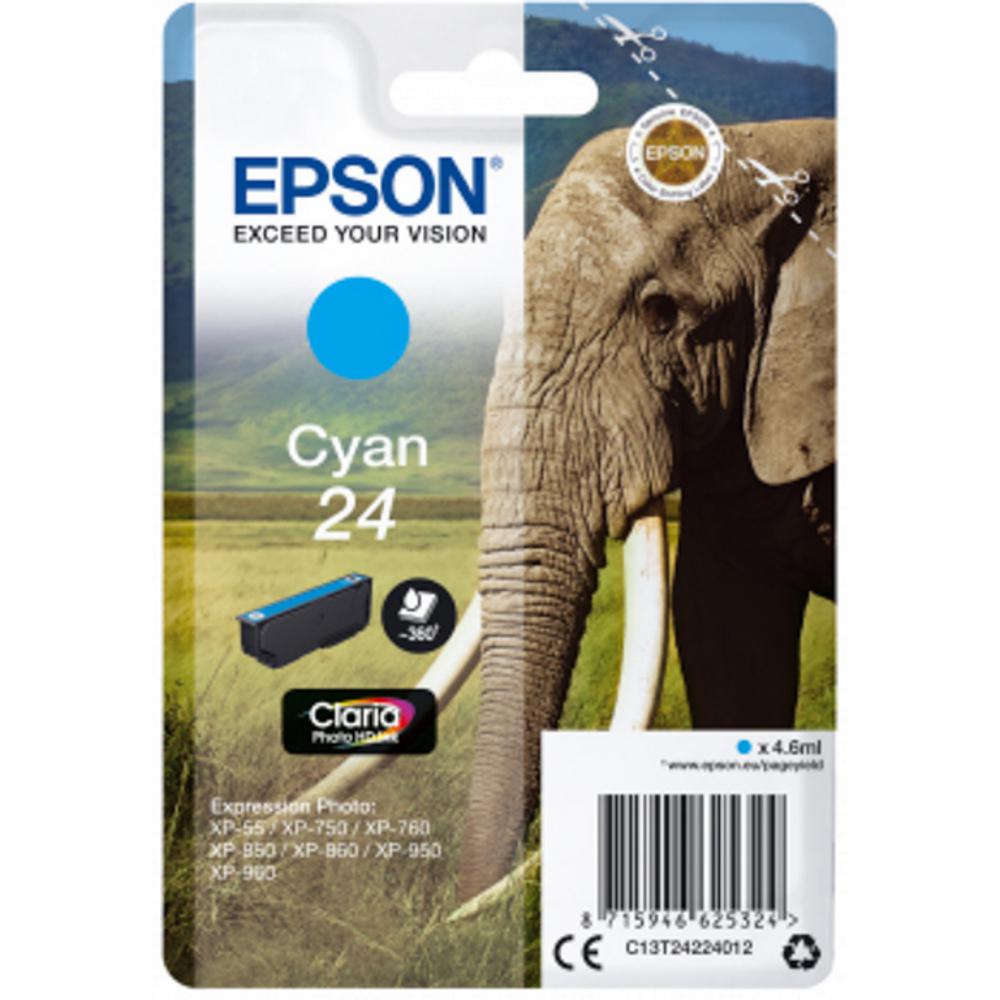 EPSON CLARIA PHOTO HD INK CARTUCHO CIAN 24   EXPRESSION PHOTO XP-950