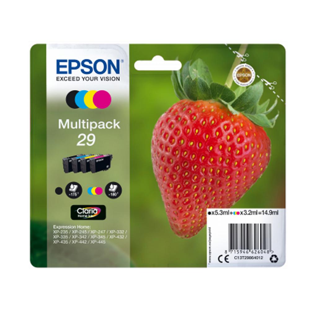EPSON EXPRESSION HOME XP-235,XP332,XP432,XP435 CARTUCHO MULTIPACK 4 COLORES Nº29