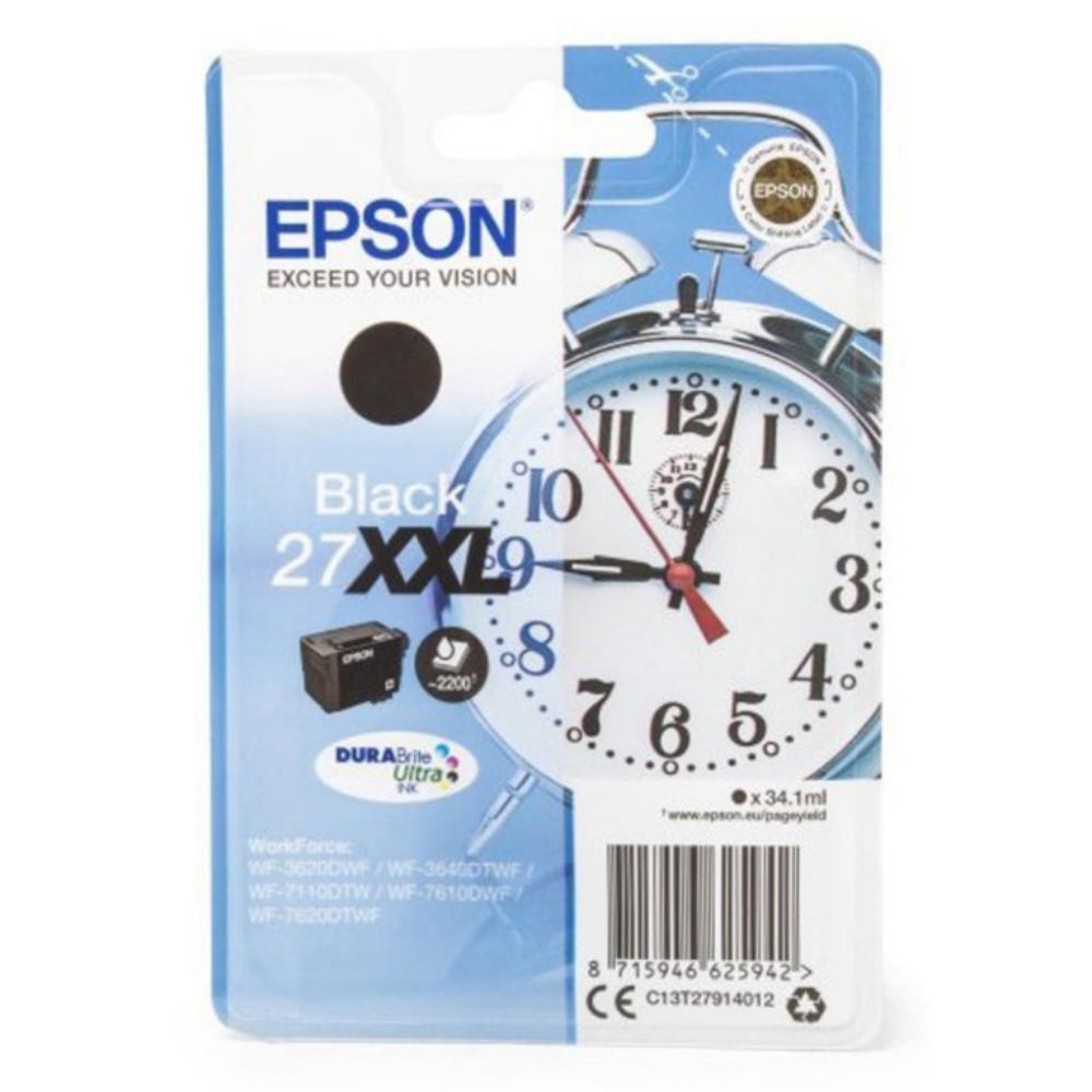 EPSON WORKFORCE WF-3000 Y WF-7000/WF-7715DWF CARTUCHO NEGRO DE ALTA CAPACIDAD 2.200 PAG.Nº27XXL
