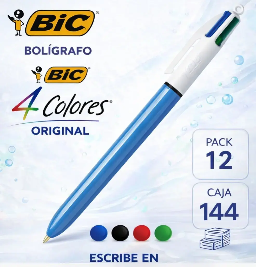 BOLÍGRAFO BIC 4 COLORES ORIGINAL