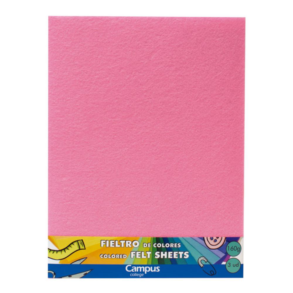 FIELTRO CAMPUS 160G 23X30,5 FUCSIA