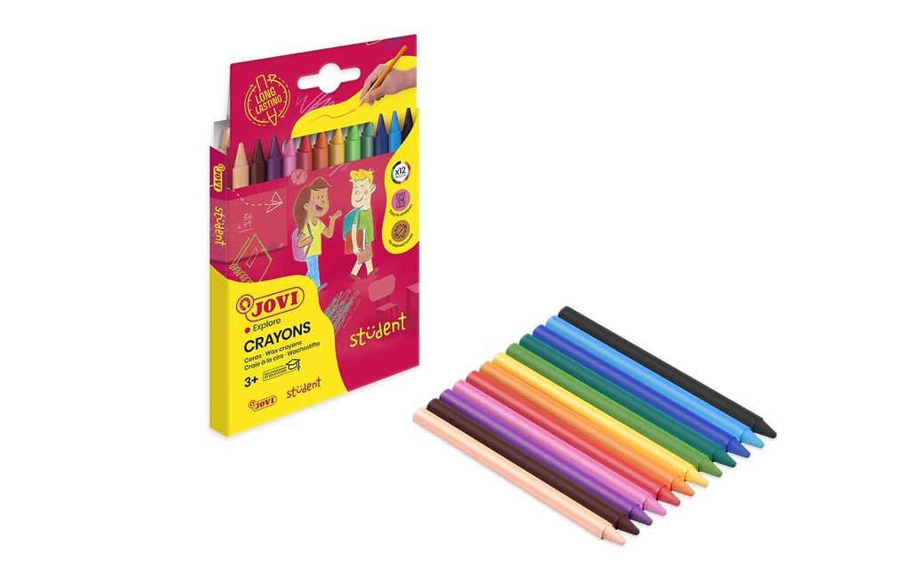 CERAS JOVI PLASTICOLOR ESTUCHE 12 COLORES