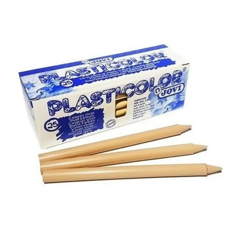 CERAS JOVI PLASTICOLOR BEIGE ESTUCHE UNICOLOR 25UDS 