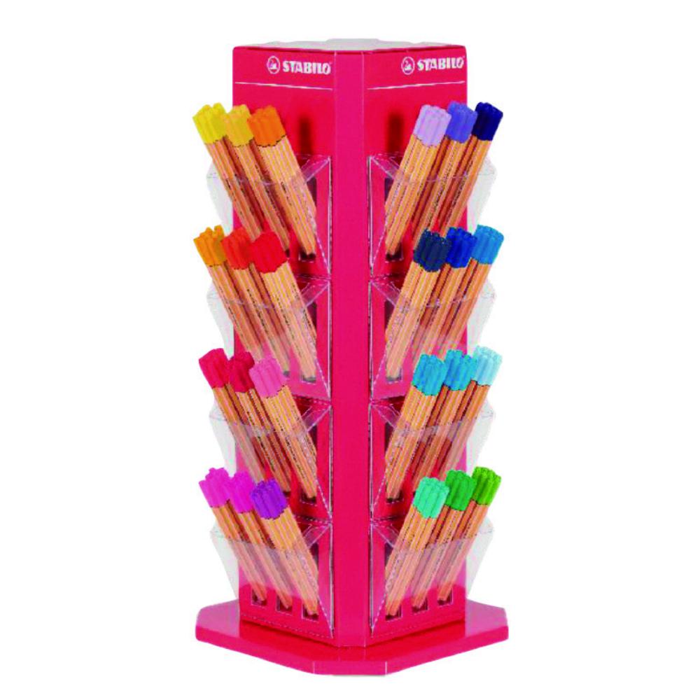 ROTULADOR STABILO POINT 88 EXPOSITOR ROTATIVO 480 ROTULADORES