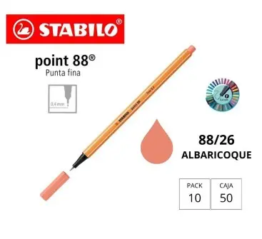 ROTULADOR STABILO POINT 88 CARNE CLARO