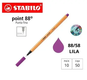 ROTULADOR STABILO POINT 88 LILA 