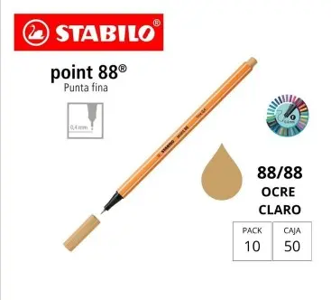 ROTULADOR STABILO POINT 88 OCRE CLARO 
