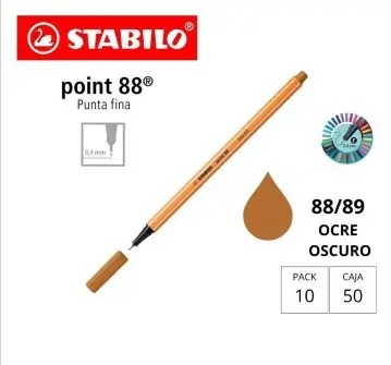 ROTULADOR STABILO POINT 88 OCRE OSCURO 