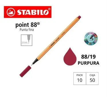 ROTULADOR STABILO POINT 88 PURPURA
