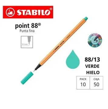 ROTULADOR STABILO POINT 88 VERDE HIELO 