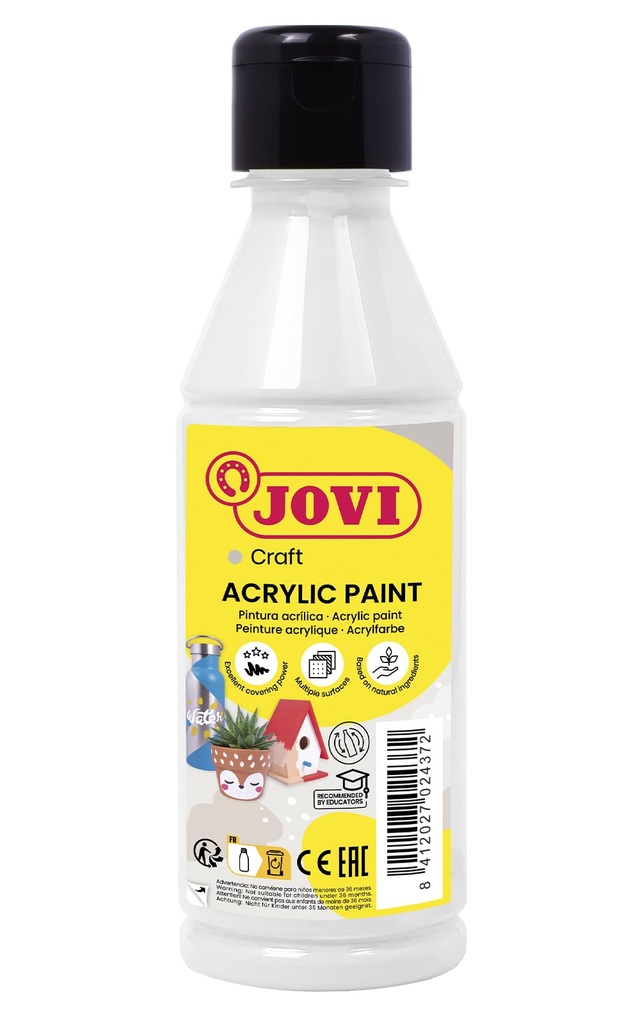 PINTURA ACRILICA JOVI 250ML BLANCO