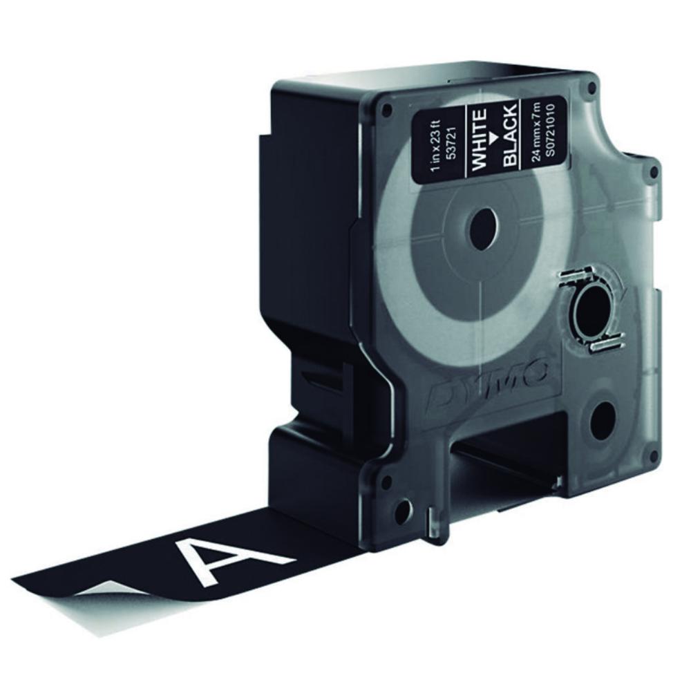 CINTA DYMO D1 24MM×7 M  BLANCO/NEGRO