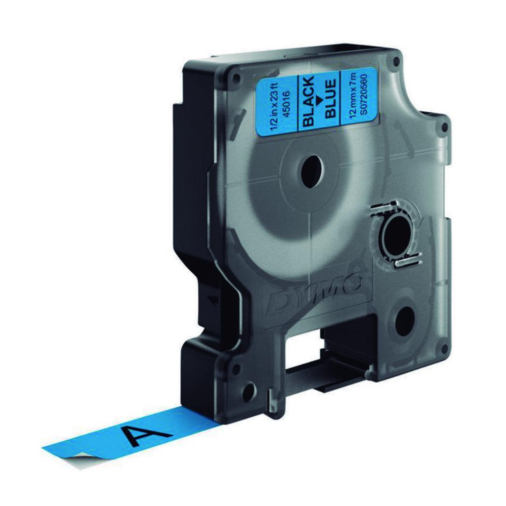 DYMO D1 S0720560 CINTA AUTOADHESIVA NEGRO SOBRE AZUL 12MM×7M