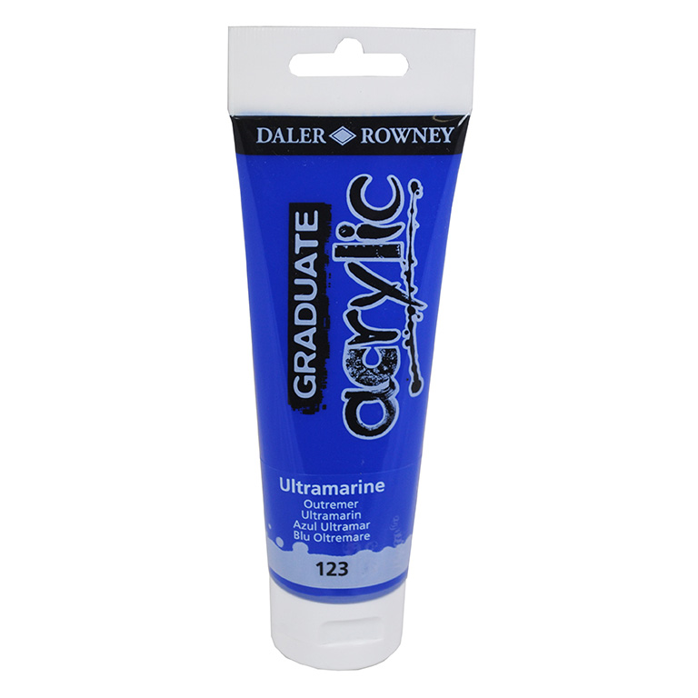 PINTURA ACRÍLICO GRADUATE DALER-ROWNEY 120 ML AZUL ULTRAMAR (123)