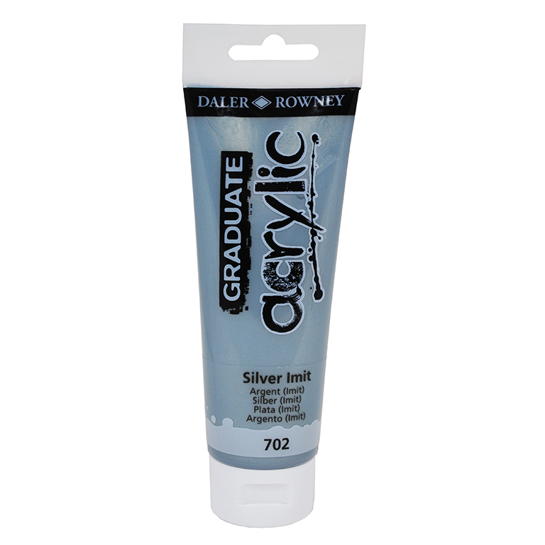 PINTURA ACRÍLICO PLATA 120ML DALER-ROWNEY 