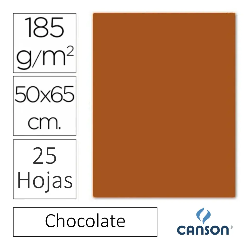 CARTULINA CANSON IRIS 50×65CM CHOCOLATE