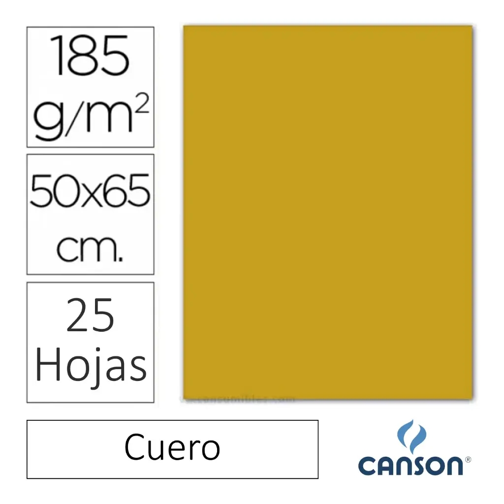 CARTULINA CANSON IRIS 50×65CM CUERO