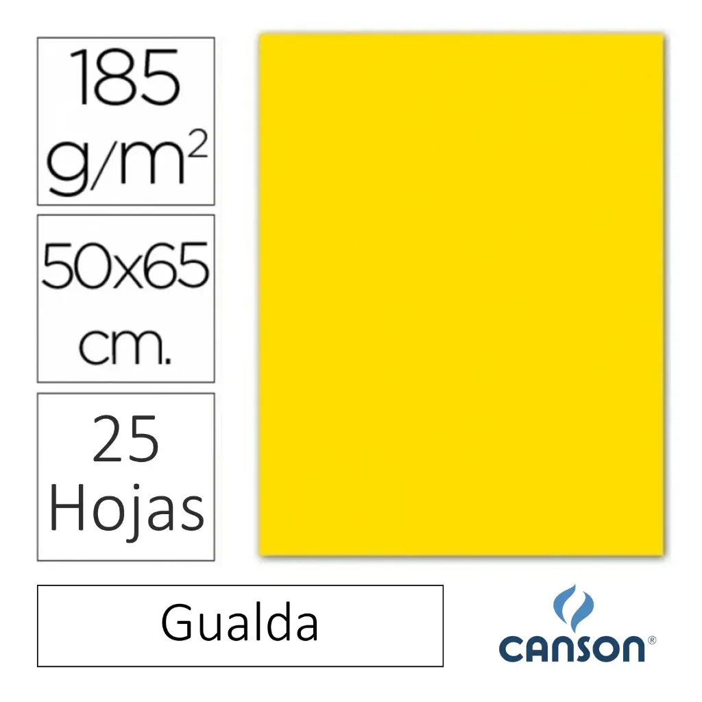 CARTULINA CANSON IRIS 50×65CM GUALDA