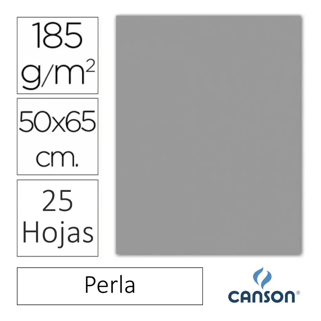 CARTULINA CANSON IRIS 50×65CM PERLA