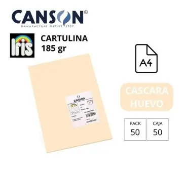 CARTULINA CANSON IRIS A4 CASCARA DE HUEVO
