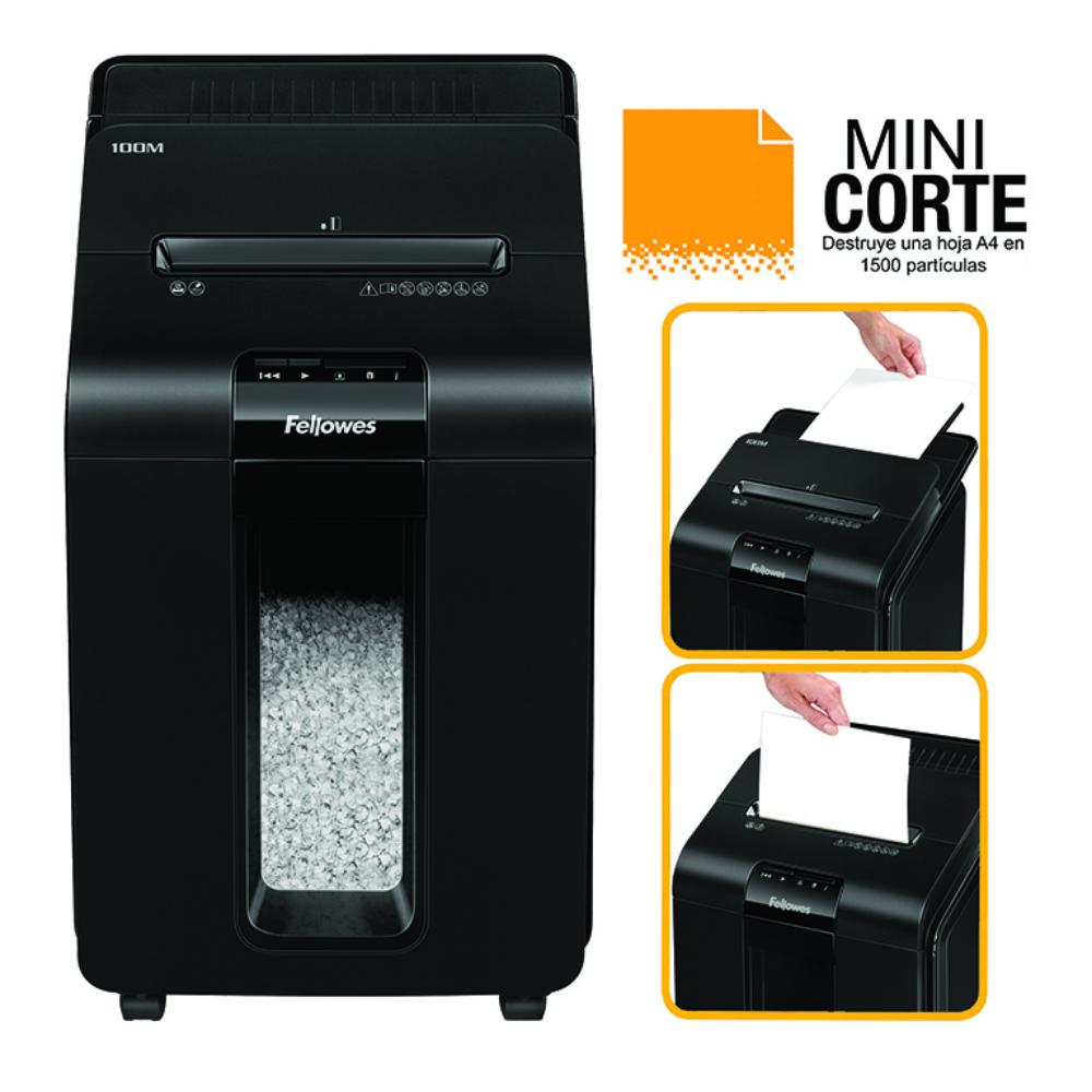 DESTRUCTORA DE DOCUMENTOS FELLOWES AUTOMAX 100M 