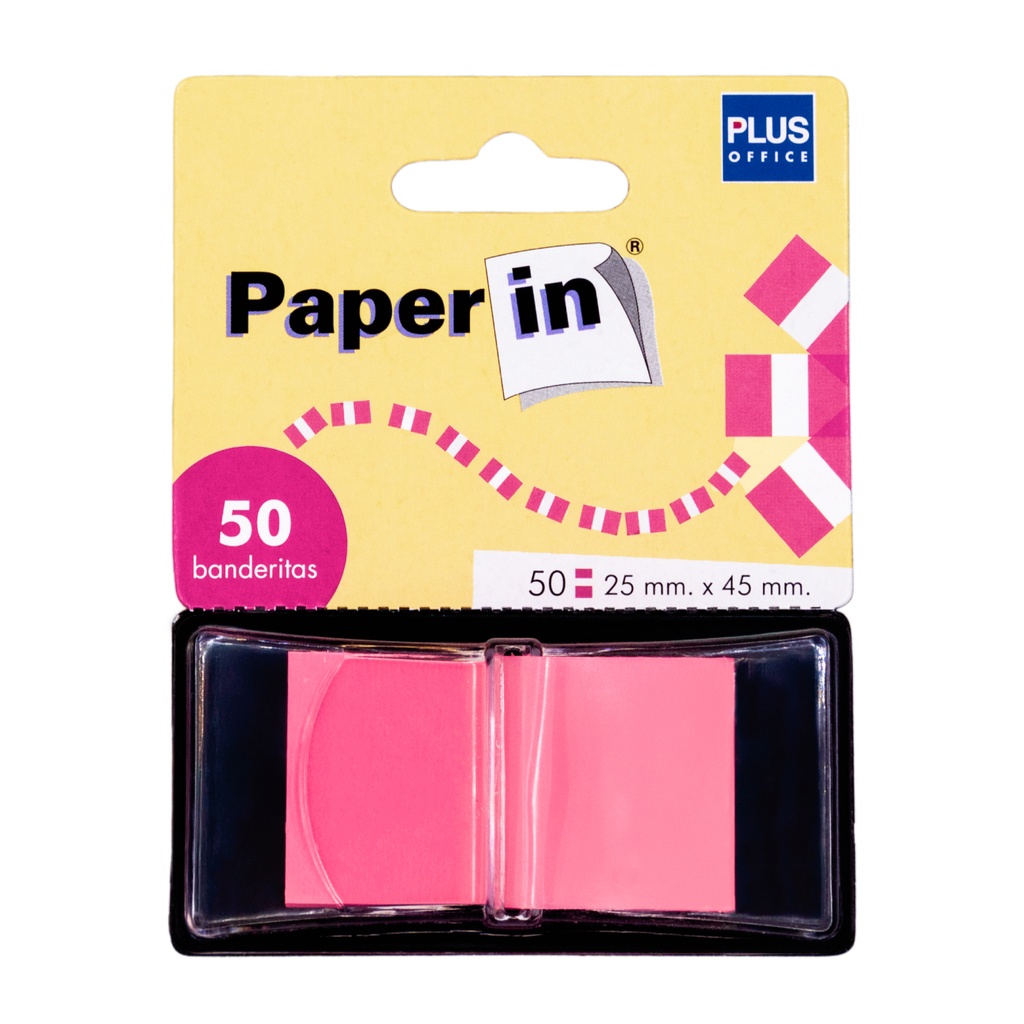 BANDERITAS ADHESIVAS BISMARK 44X25MM ROSA /50 UDS